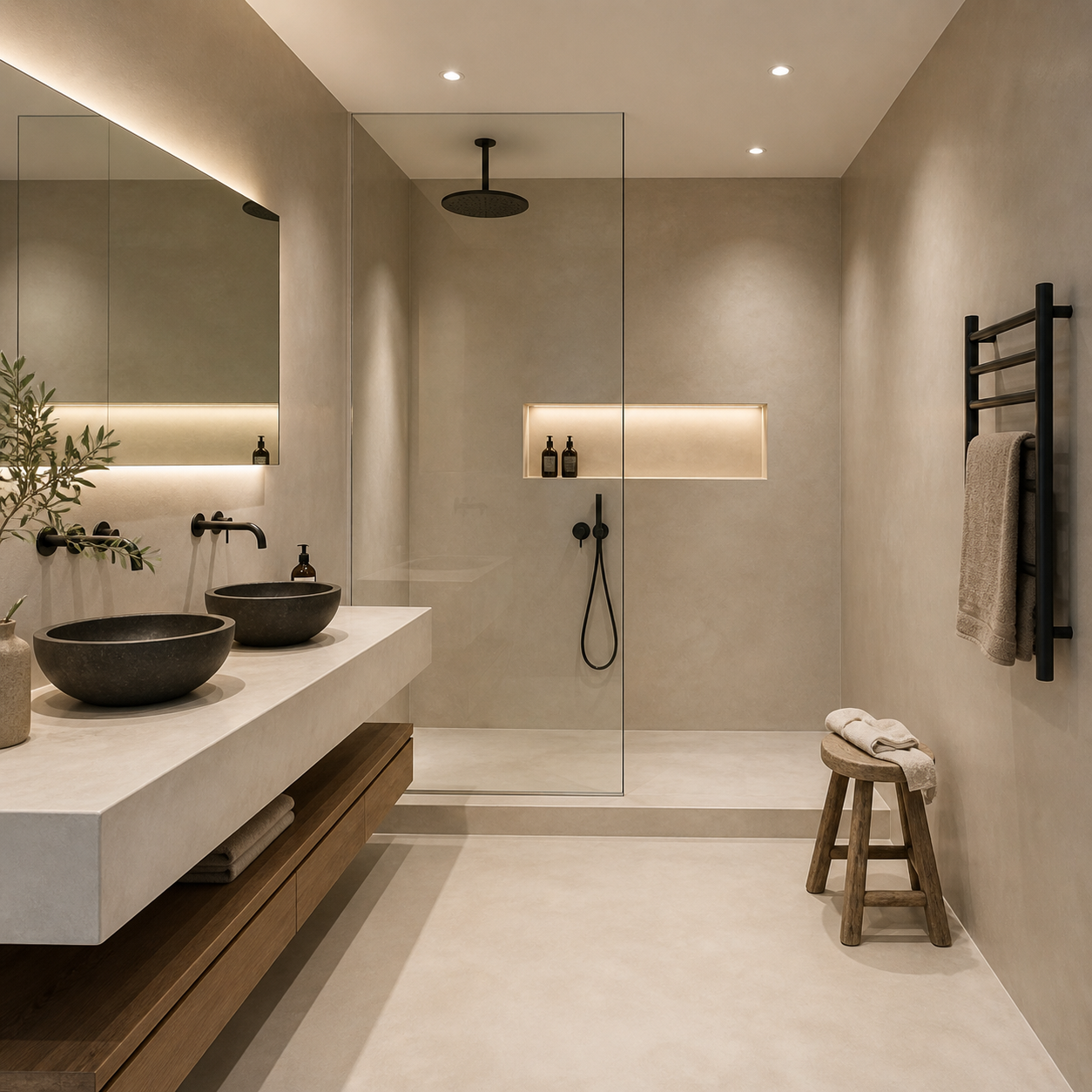 gibz construction banos piscina mortex microcemento 1